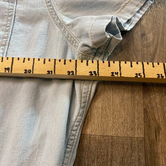 Levi's Short Sleeve Denim Romper Women's XXL Lightwash - Picture 7 of 11